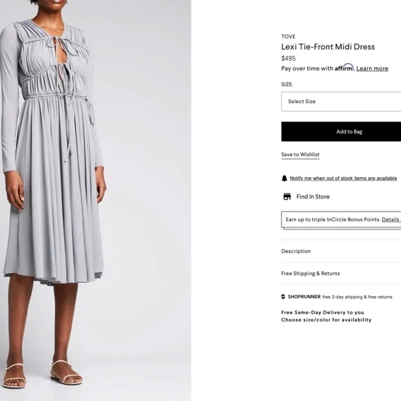 Brand New TOVE dreamy dress - Picture 2 of 6